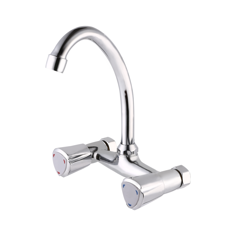 Five-way flat three-star old man's bend vegetable basin faucet