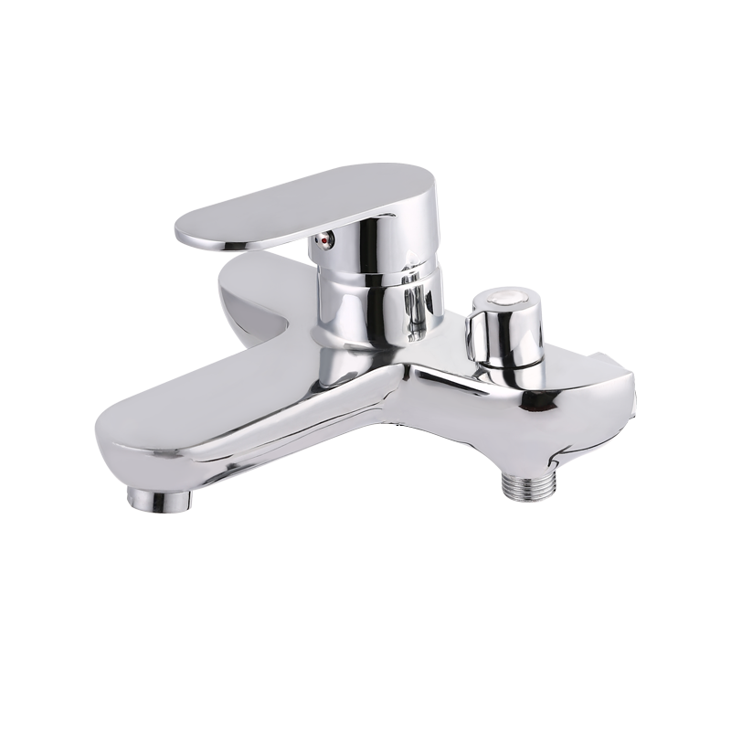 Flat top diverter triplex - two round handles - shower faucet