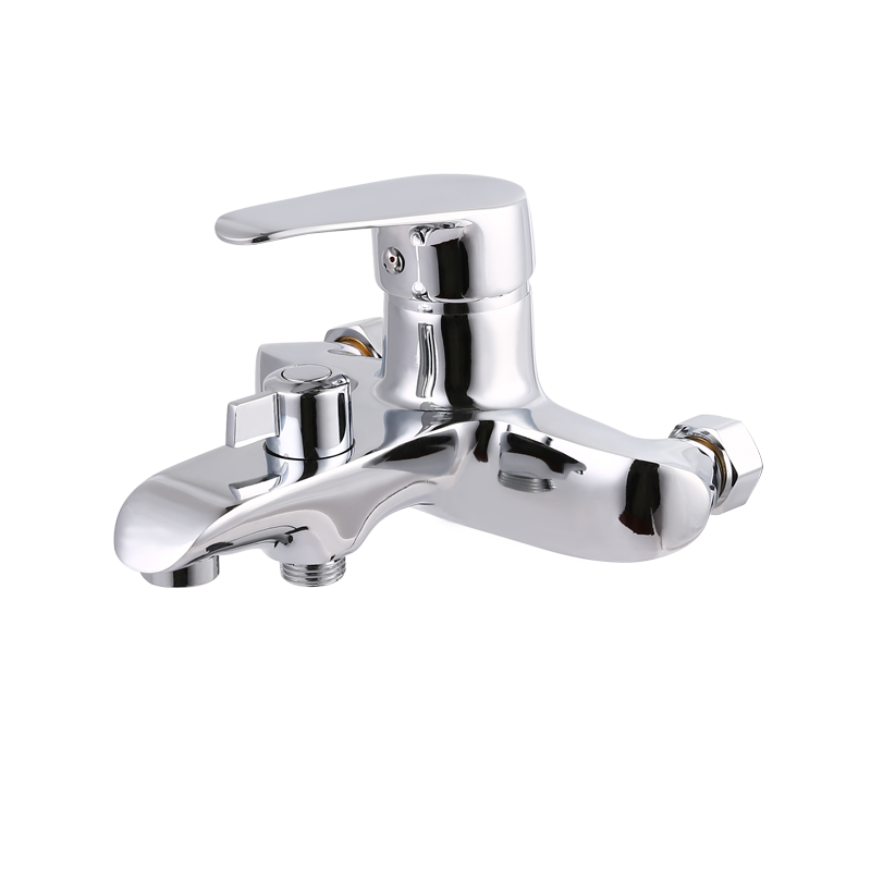 Elbow diverter triple in-wall faucet