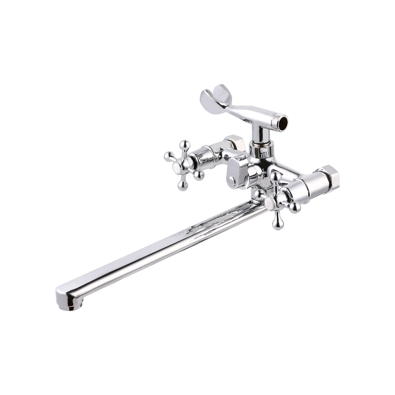 Shower extension handle bath faucet