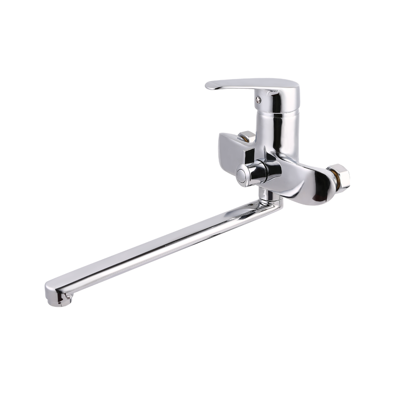 Elbow diverter kitchen in-wall faucet