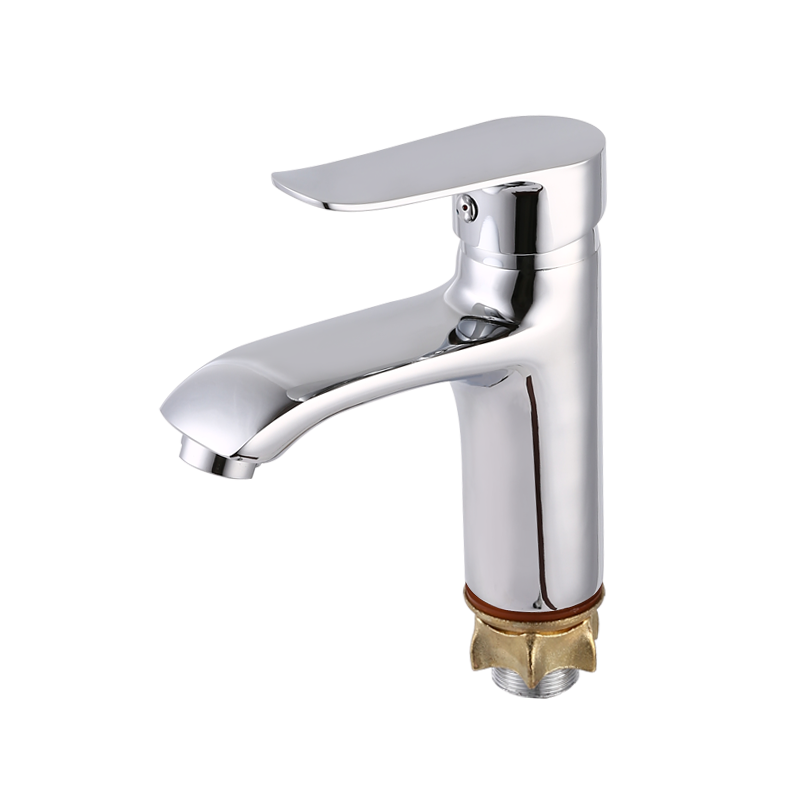 Electroplated single hole faucet