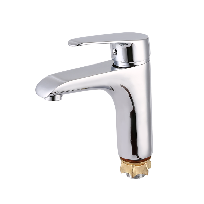 Elbow handle with foot single hole faucet