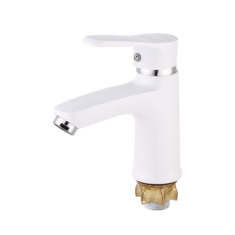 Single lever faucet - white