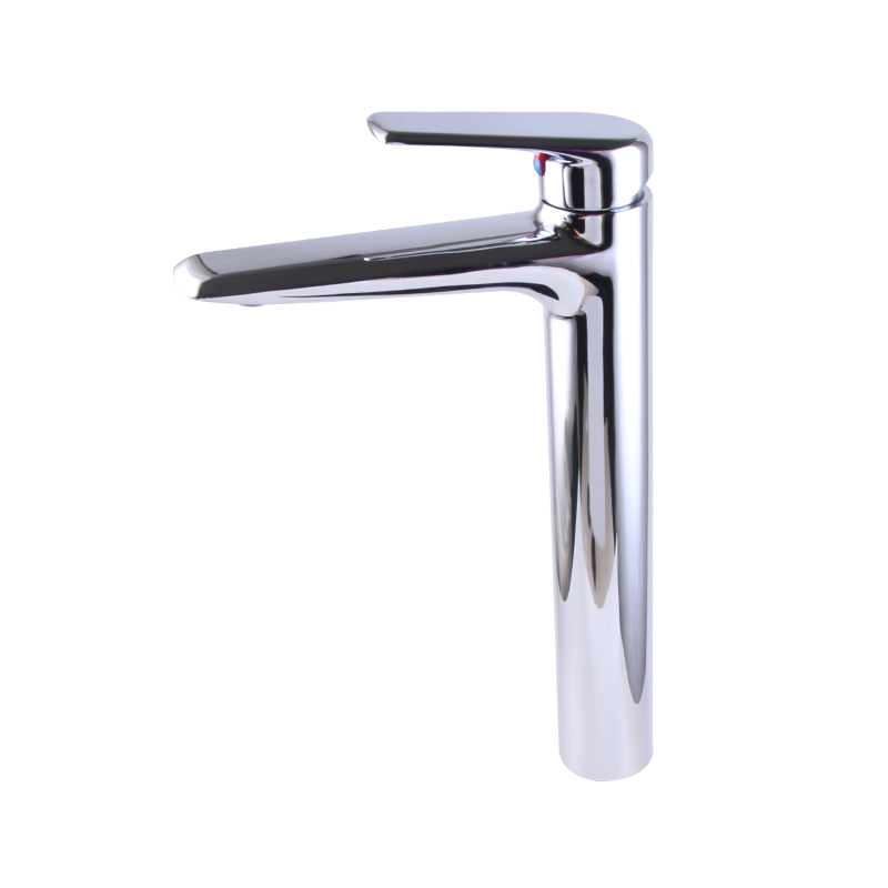 Electroplated high single hole faucet